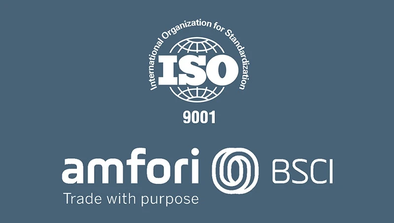 BSCI & ISO 9001 Certified